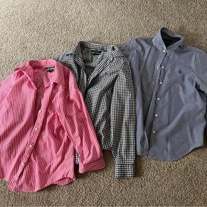 Ralph Lauren Lot of 3 non iron long sleeve button downs